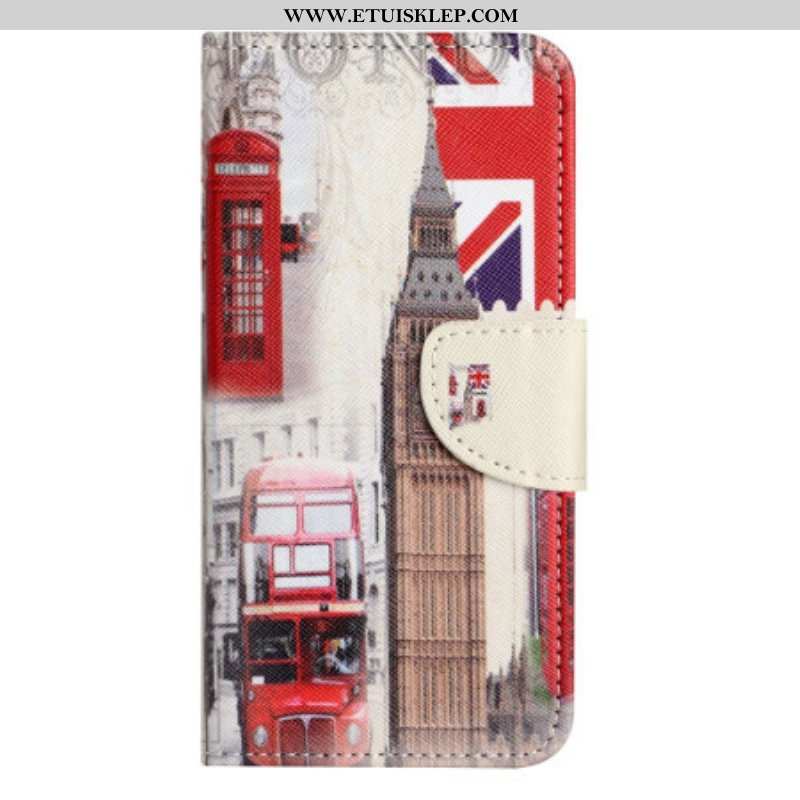 Etui Folio do iPhone 14 Plus Życie W Londynie